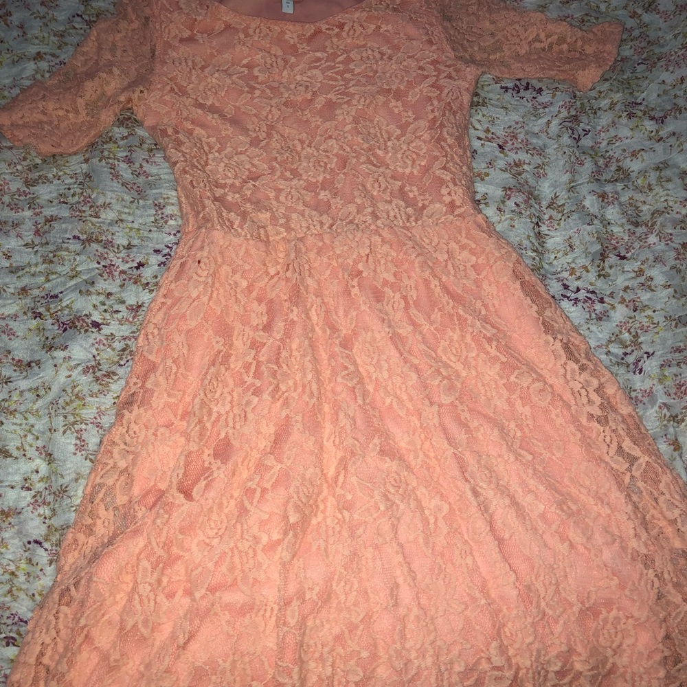 Pink Lace Dress